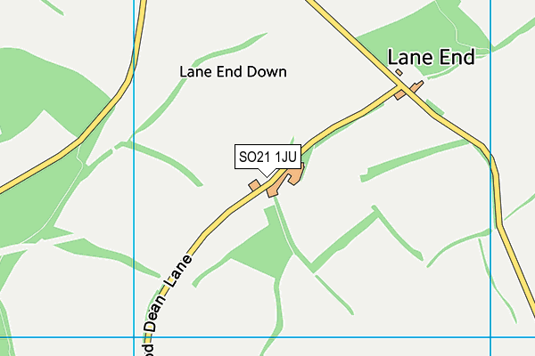 SO21 1JU map - OS VectorMap District (Ordnance Survey)