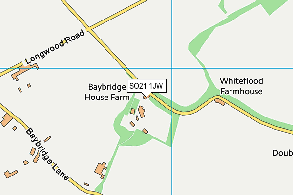 SO21 1JW map - OS VectorMap District (Ordnance Survey)