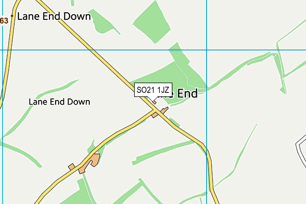 SO21 1JZ map - OS VectorMap District (Ordnance Survey)