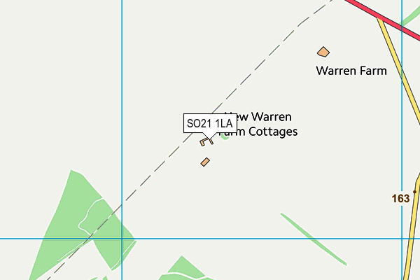 SO21 1LA map - OS VectorMap District (Ordnance Survey)