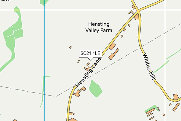 SO21 1LE map - OS VectorMap District (Ordnance Survey)