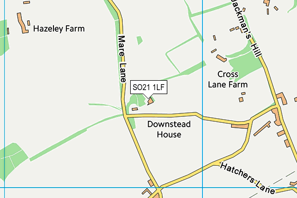 SO21 1LF map - OS VectorMap District (Ordnance Survey)