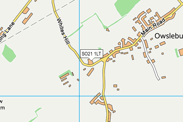 SO21 1LT map - OS VectorMap District (Ordnance Survey)