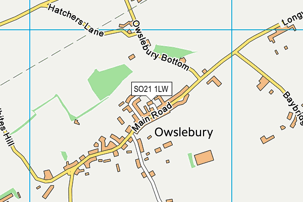 SO21 1LW map - OS VectorMap District (Ordnance Survey)