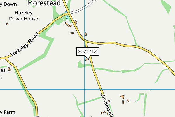 SO21 1LZ map - OS VectorMap District (Ordnance Survey)