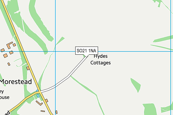 SO21 1NA map - OS VectorMap District (Ordnance Survey)