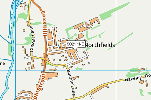 SO21 1NE map - OS VectorMap District (Ordnance Survey)