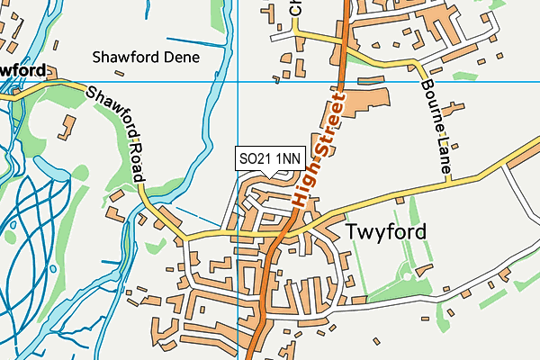 SO21 1NN map - OS VectorMap District (Ordnance Survey)