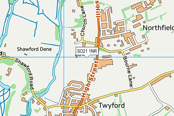 SO21 1NR map - OS VectorMap District (Ordnance Survey)