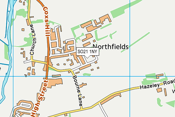 SO21 1NY map - OS VectorMap District (Ordnance Survey)