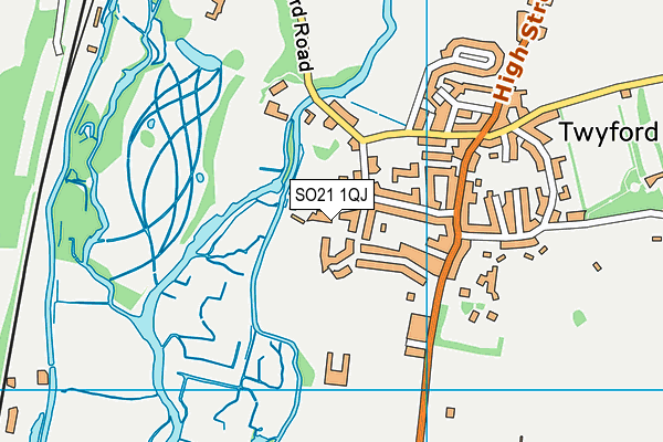 SO21 1QJ map - OS VectorMap District (Ordnance Survey)