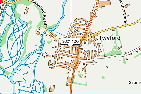 Twyford St Mary's Church of England Primary School map (SO21 1QQ) - OS VectorMap District (Ordnance Survey)
