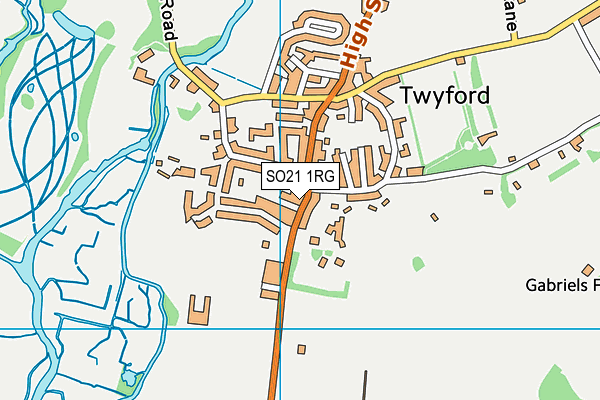 Map of THE WHITE HORSE AT AMPFIELD LIMITED at district scale