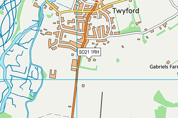 SO21 1RH map - OS VectorMap District (Ordnance Survey)