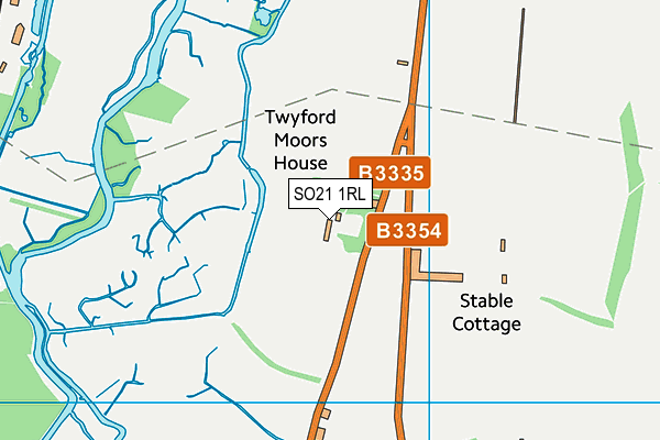 SO21 1RL map - OS VectorMap District (Ordnance Survey)