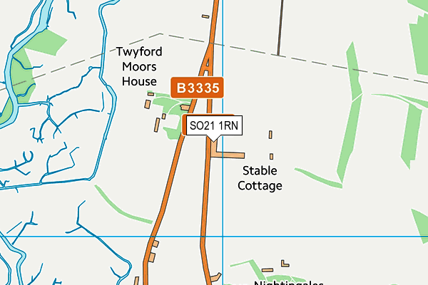 SO21 1RN map - OS VectorMap District (Ordnance Survey)