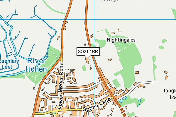 SO21 1RR map - OS VectorMap District (Ordnance Survey)