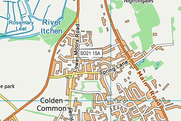 SO21 1SA map - OS VectorMap District (Ordnance Survey)