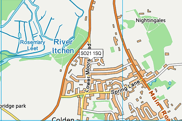 SO21 1SQ map - OS VectorMap District (Ordnance Survey)