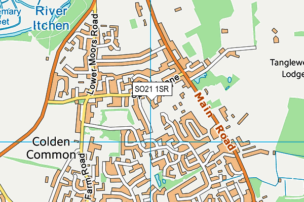 SO21 1SR map - OS VectorMap District (Ordnance Survey)