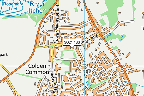 SO21 1SS map - OS VectorMap District (Ordnance Survey)