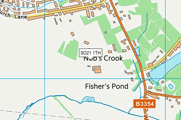 SO21 1TH map - OS VectorMap District (Ordnance Survey)