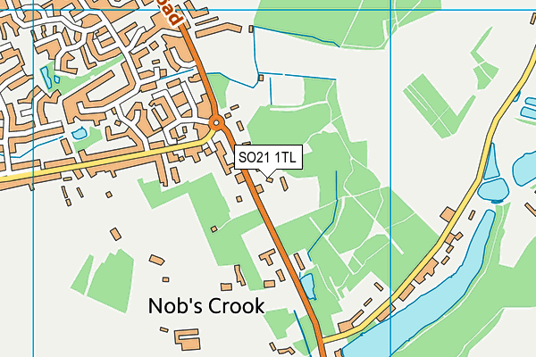 SO21 1TL map - OS VectorMap District (Ordnance Survey)