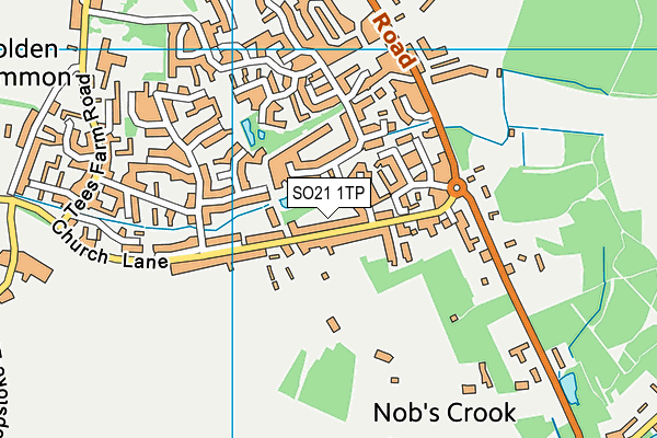 SO21 1TP map - OS VectorMap District (Ordnance Survey)