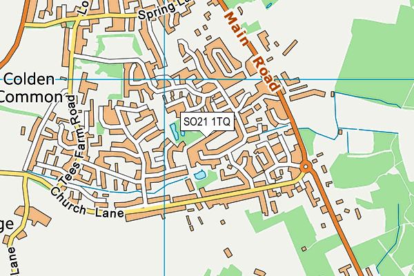 SO21 1TQ map - OS VectorMap District (Ordnance Survey)