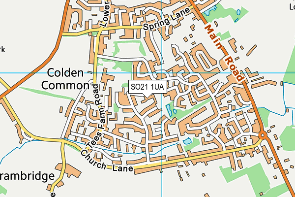 SO21 1UA map - OS VectorMap District (Ordnance Survey)