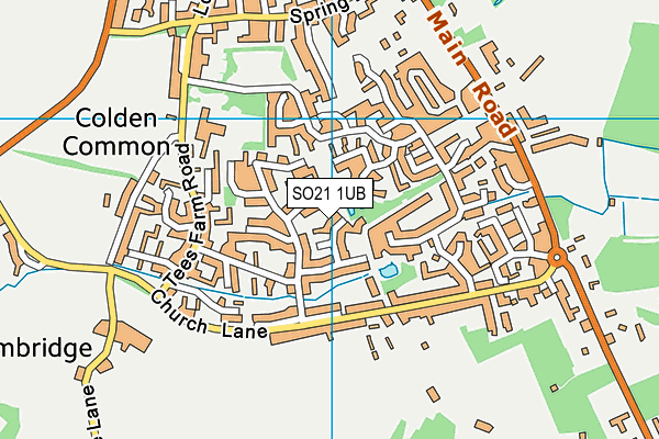 SO21 1UB map - OS VectorMap District (Ordnance Survey)