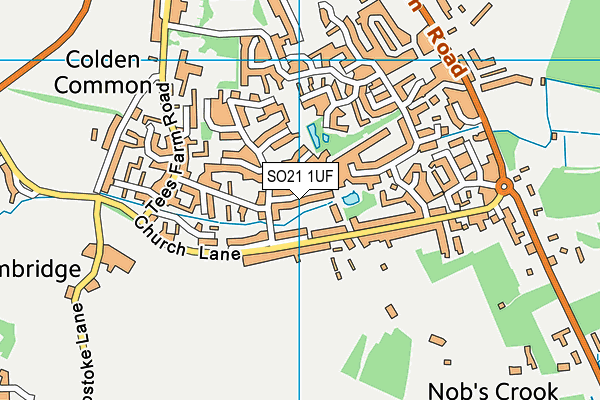 SO21 1UF map - OS VectorMap District (Ordnance Survey)