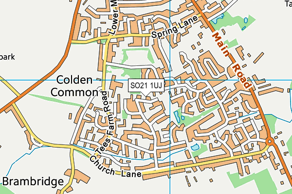 SO21 1UJ map - OS VectorMap District (Ordnance Survey)