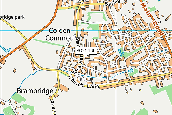 SO21 1UL map - OS VectorMap District (Ordnance Survey)