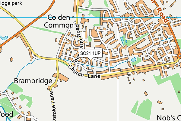 SO21 1UP map - OS VectorMap District (Ordnance Survey)