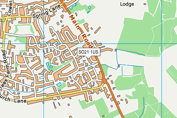 SO21 1US map - OS VectorMap District (Ordnance Survey)