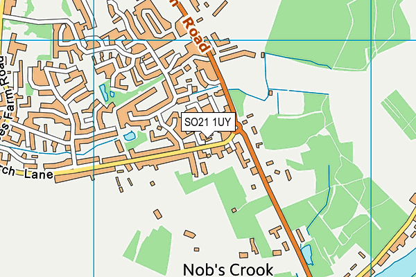 SO21 1UY map - OS VectorMap District (Ordnance Survey)