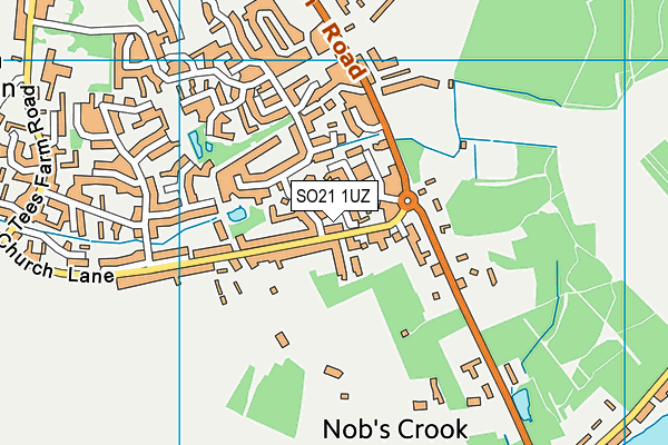 SO21 1UZ map - OS VectorMap District (Ordnance Survey)