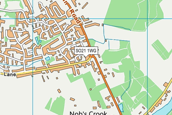 SO21 1WG map - OS VectorMap District (Ordnance Survey)