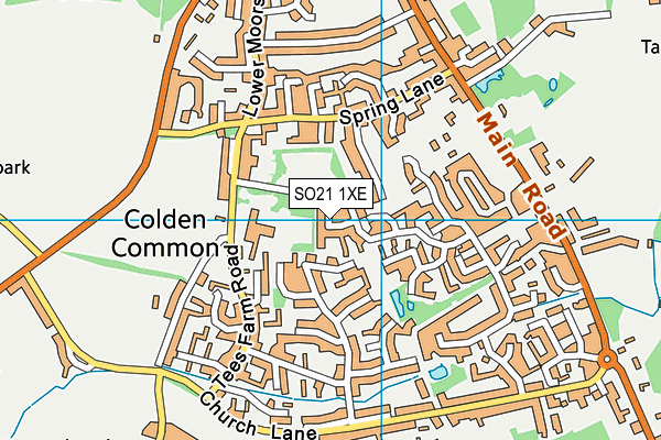 SO21 1XE map - OS VectorMap District (Ordnance Survey)