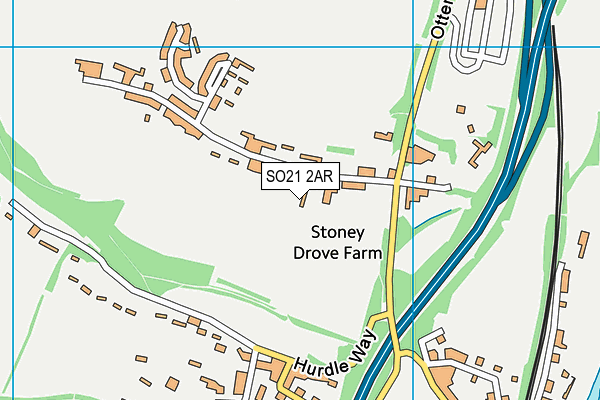 SO21 2AR map - OS VectorMap District (Ordnance Survey)