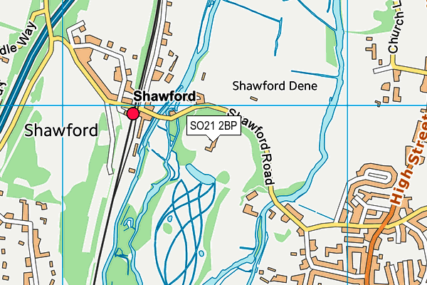 SO21 2BP map - OS VectorMap District (Ordnance Survey)