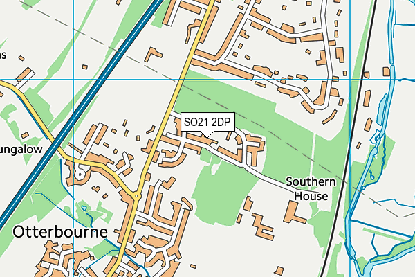 SO21 2DP map - OS VectorMap District (Ordnance Survey)