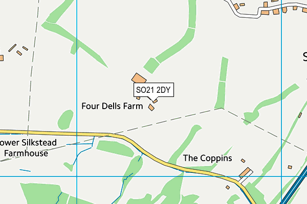 SO21 2DY map - OS VectorMap District (Ordnance Survey)