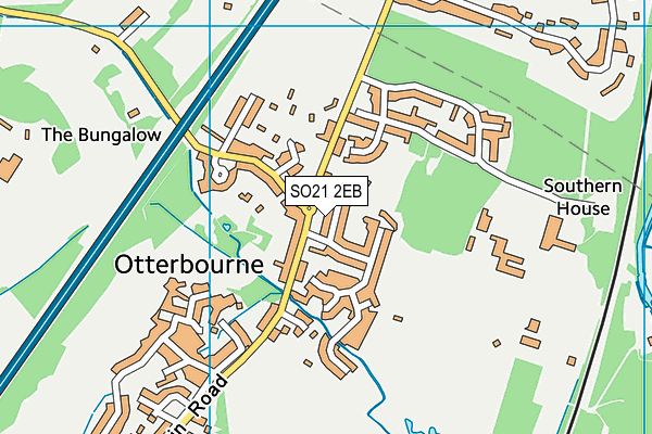 SO21 2EB map - OS VectorMap District (Ordnance Survey)