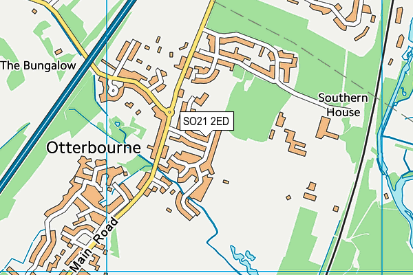 Oakwood Park Recreation Ground map (SO21 2ED) - OS VectorMap District (Ordnance Survey)