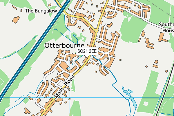 SO21 2EE map - OS VectorMap District (Ordnance Survey)