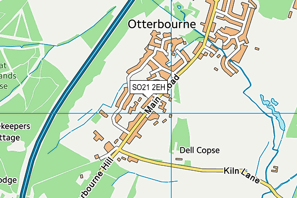 SO21 2EH map - OS VectorMap District (Ordnance Survey)