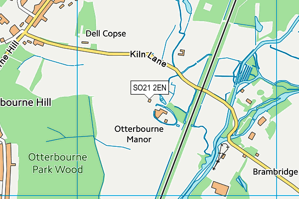 SO21 2EN map - OS VectorMap District (Ordnance Survey)