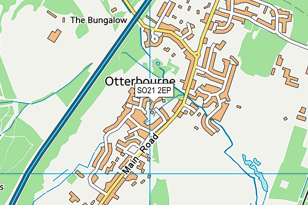 SO21 2EP map - OS VectorMap District (Ordnance Survey)